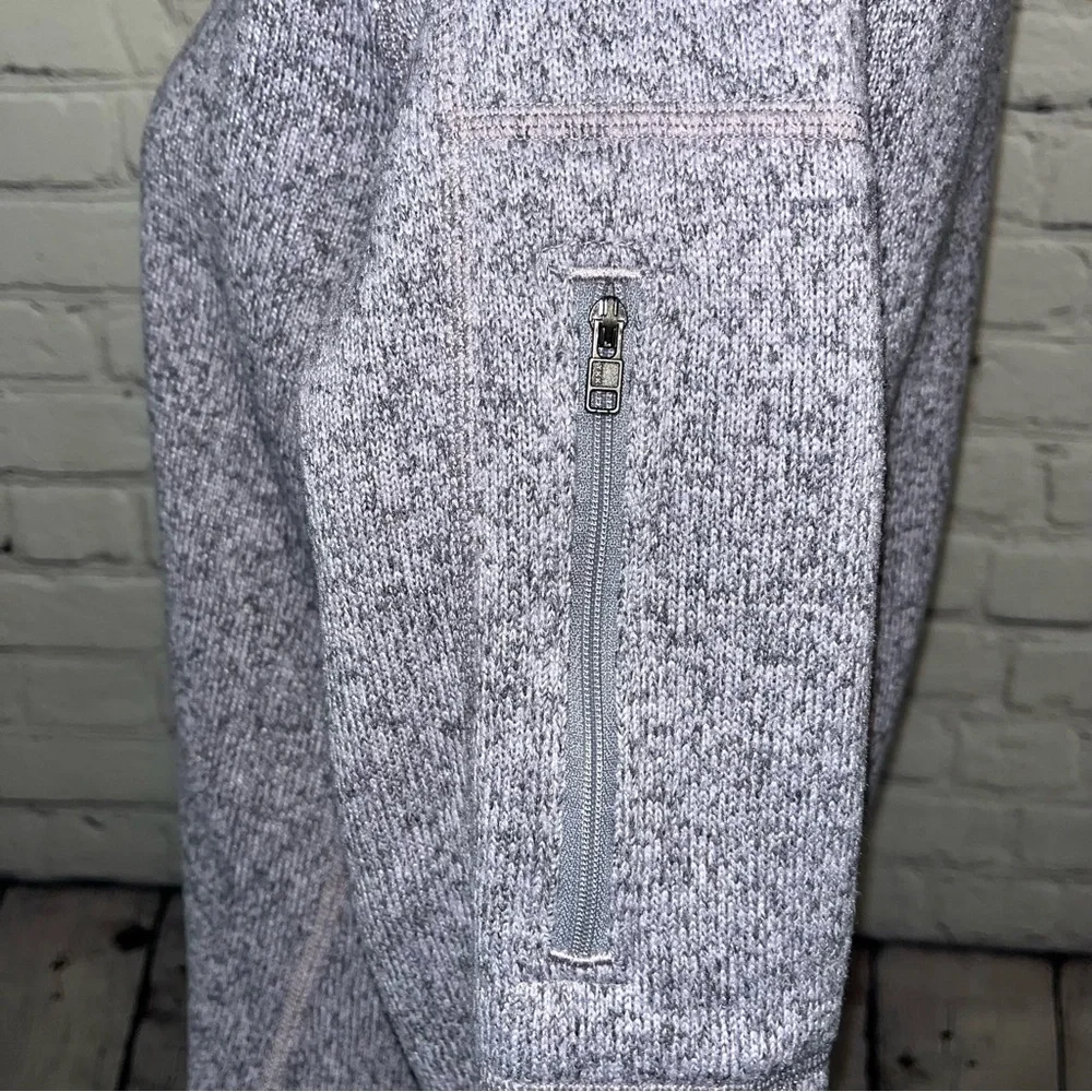 Patagonia Heathered Purple Quarter-Zip Fleece Pullover Sweater Size Medium - Picture 11 of 14